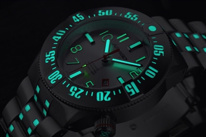 Aragon 44mm Bioluminescence Automatic A045ORG Bioluminescent NH35 Watch Orange cheapest