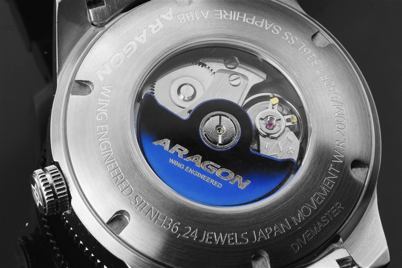 Aragon automatic watch 24 outlets jewel diver